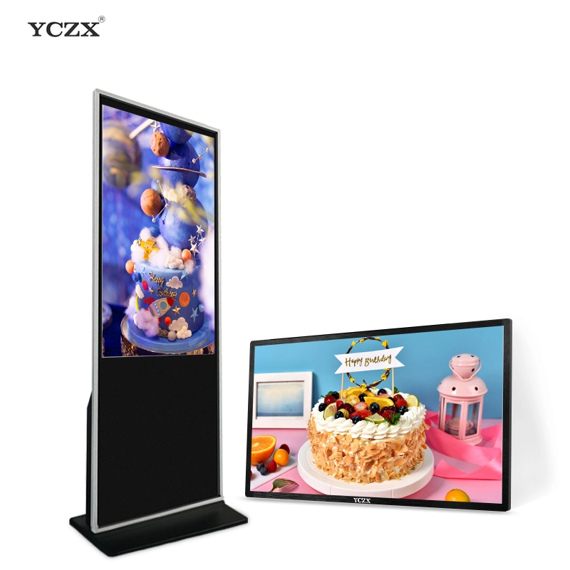 75 Inch Advertising Media Player Digital Signage LCD Display Touch Screens