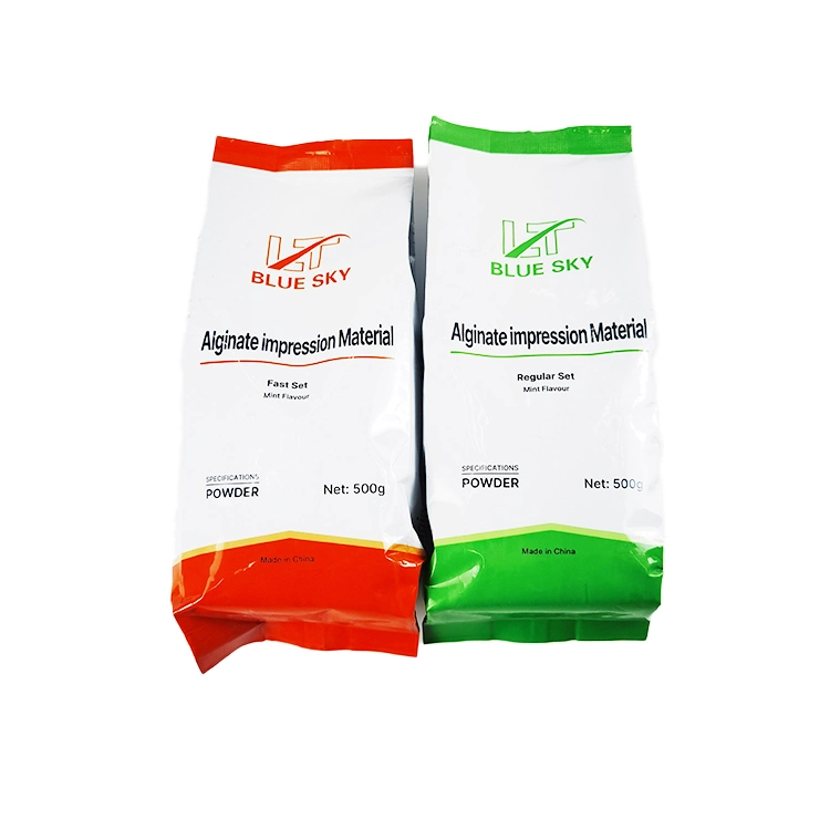 High Precision Chromatic Alginate Impression Powder Three Colours Change Dental Denture Material