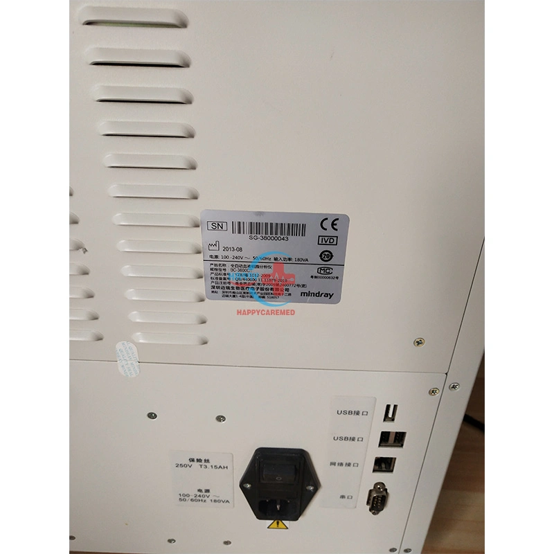 Good Work Condition 90% New Original Mindray Used Mindray (China) 3-Diff Hematology Analyzer Bc3600 Cbc Counter