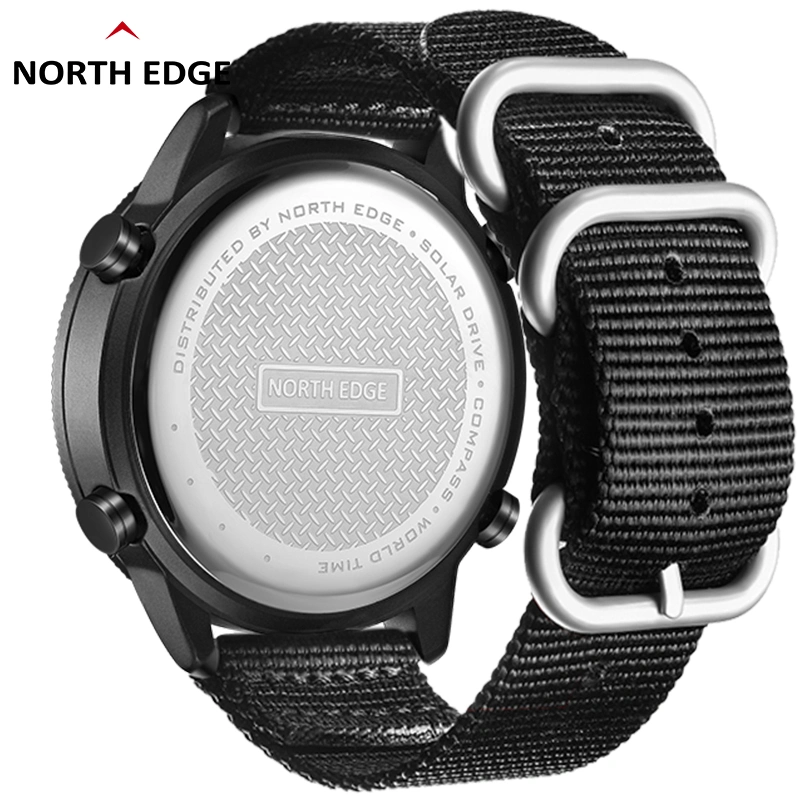 North Edge Evoque Wrist Watch Analog Solar Power 3ATM Water Resistant Smart Watch Gift Watches