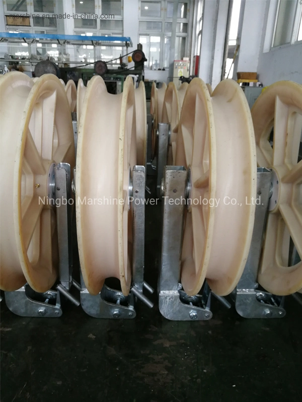 Large Diameter Construction Pilot Wire Aerial Helicopter Stringing Blocks for Transmission Line