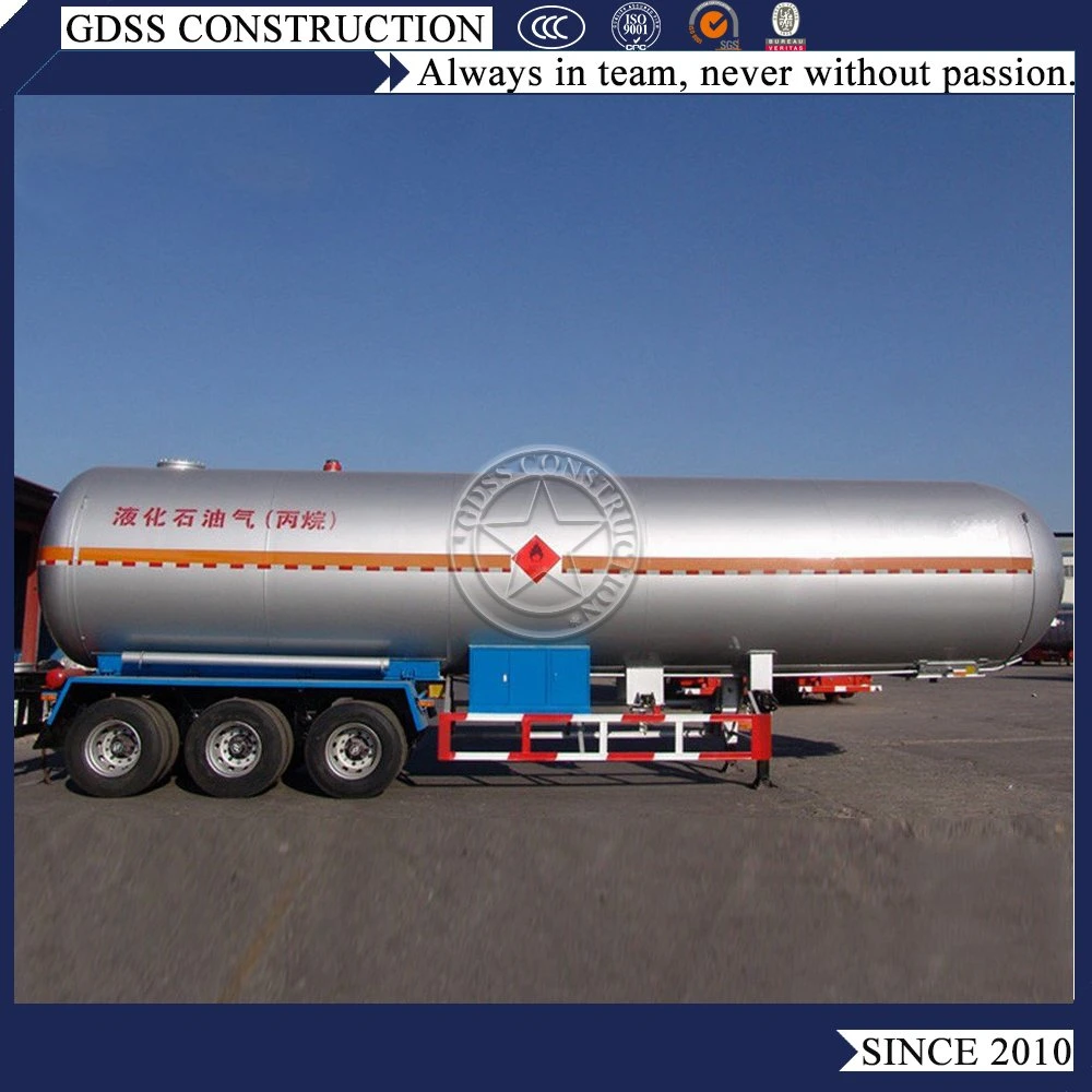 Tri-Axle Transport Propane LPG Tank Semi Truck Trailer