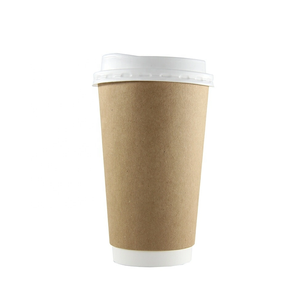 Biodegradable PLA 8oz/12oz/16oz/20oz/24oz Custom Disposable Coffee Paper Cups for Hot Beverage Hot Coffee Hot Drink with Lid