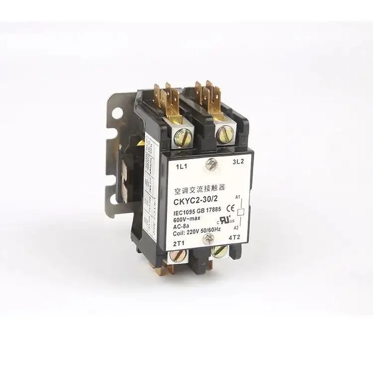 Magnetic Contactor Air Conditioning Contactors Copper Coil Silver Spot 2p 40A 12V CE Certificate