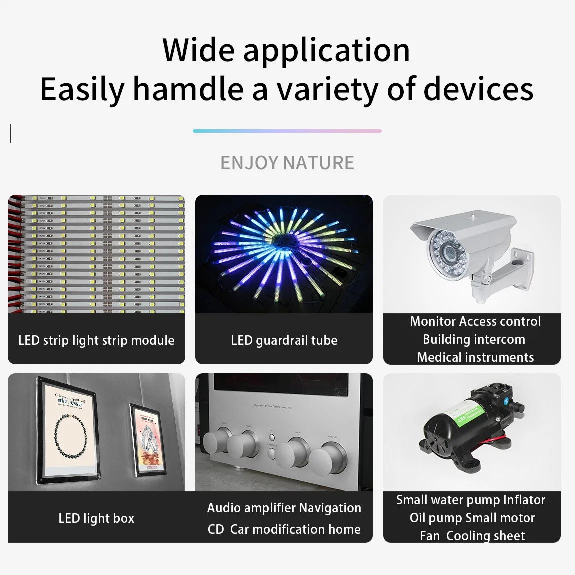 Mwvy Vett Lpv-50-24 220V to 12V/24V DC Outdoor Transformer IP67 Waterproof Switching Power Supply for Outdoor Scenes Such as Fountains, Gardens, LED Lights,