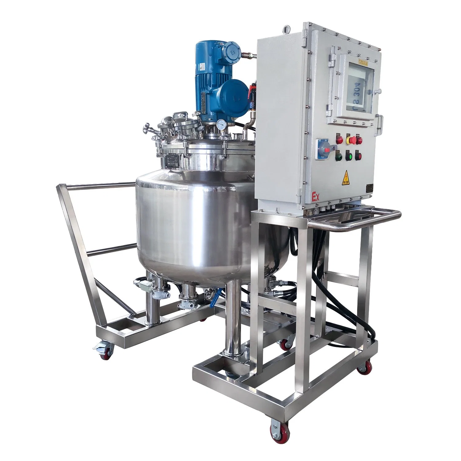 Mobile 200L SUS 316L Stainless Steel Mixing Tank