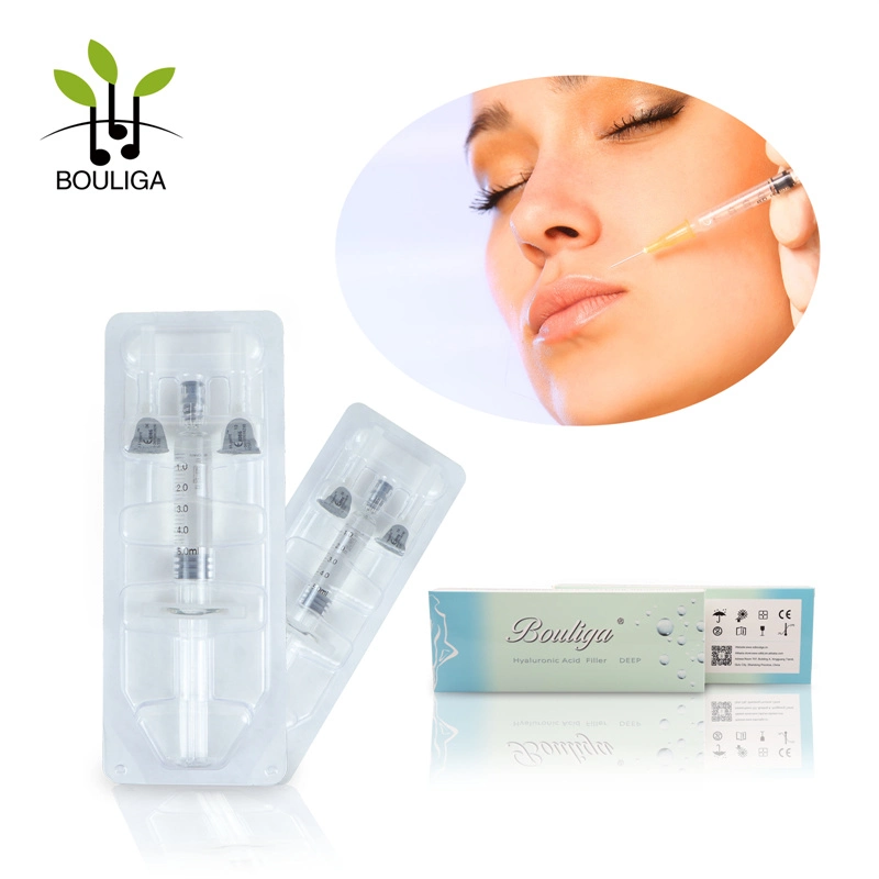 Anti-winkles Inyección facial ácido Hialurónico relleno Dermal 5ml