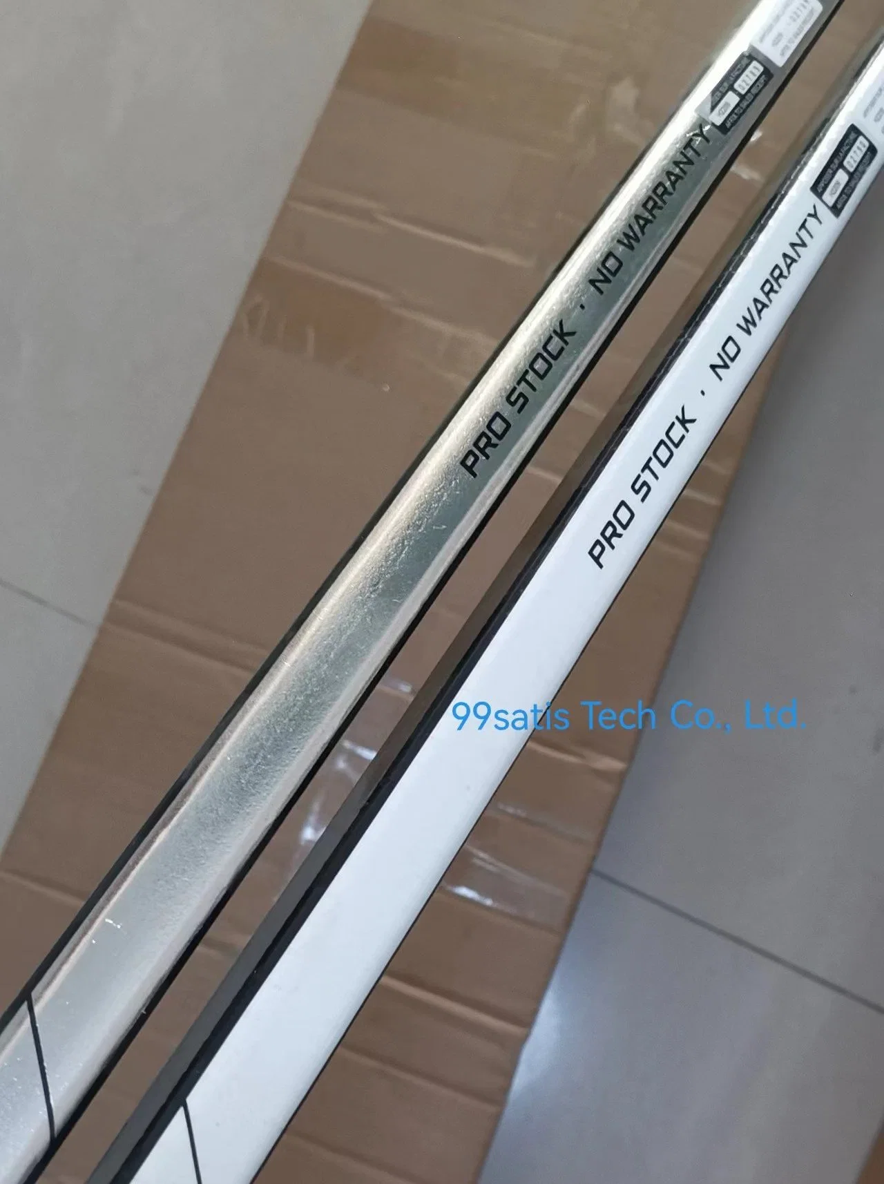 Custom Ice Hockey Stick with Chrome Metal Logo Based on Different Models