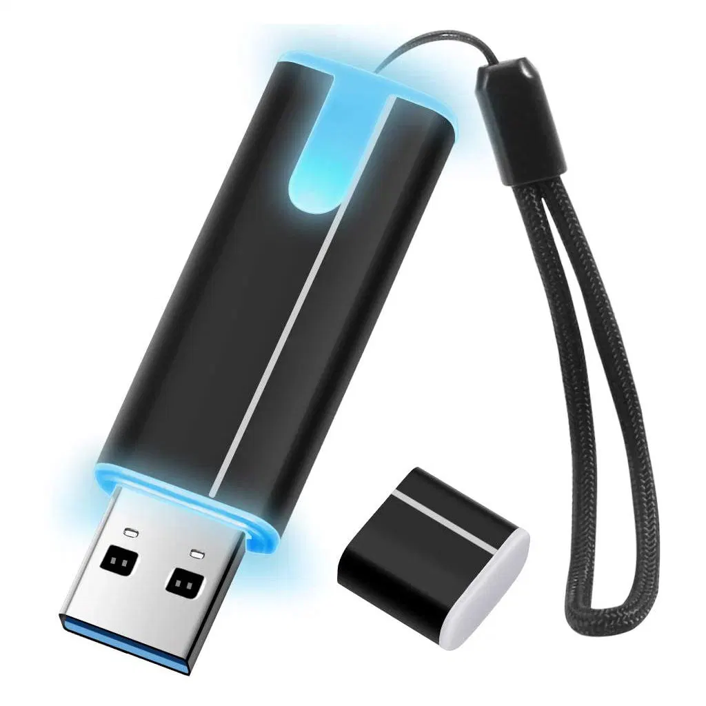 Gjus76 USB Pen Drive LED mémoire Flash clé 32 Go 64 Go Clé USB 8 Go 128 Go 256 Go logo Bricolage cadeau