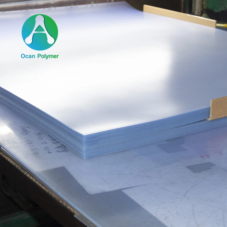 PVC Sheet 0.3mm Rigid Coarse PVC Sheet Customize Size for Printing