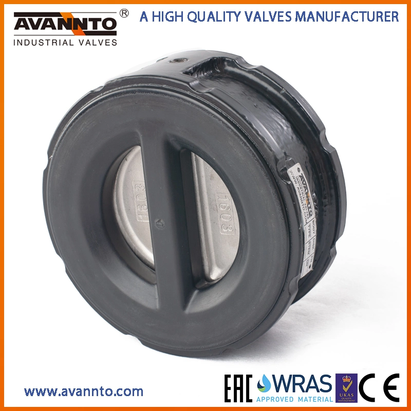 API594/ISO5752 Ductile Cast Iron Wafer Type Dual Plate Double Door Check Valves Non Reture Valve