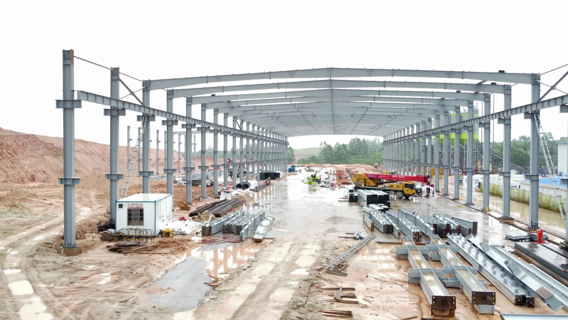 Edificio Prefabricado de acero almacenamiento de acero establo de metal Construcción Hangar Prehab Almacén de acero