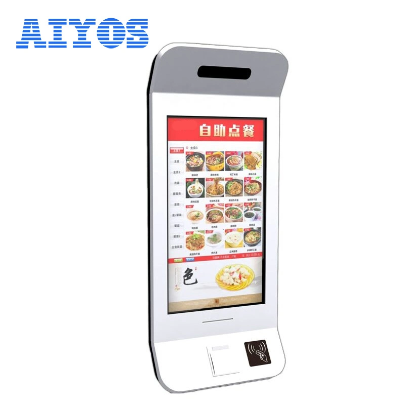 Support and Printer Digital Signage Touch Screen POS System Self Pay Machine