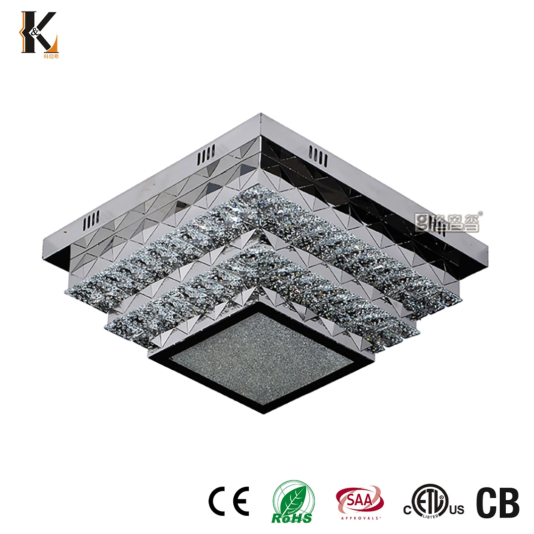 Crystal Modern Ceiling Light China Dropshipping LED Small Size Crystal Chandeliers Double Color Ceiling Lamp