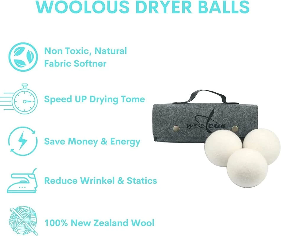 2022 Venta en caliente Eco-Friendly lavado de lana orgánica fieltro secador bolas Para lavandería