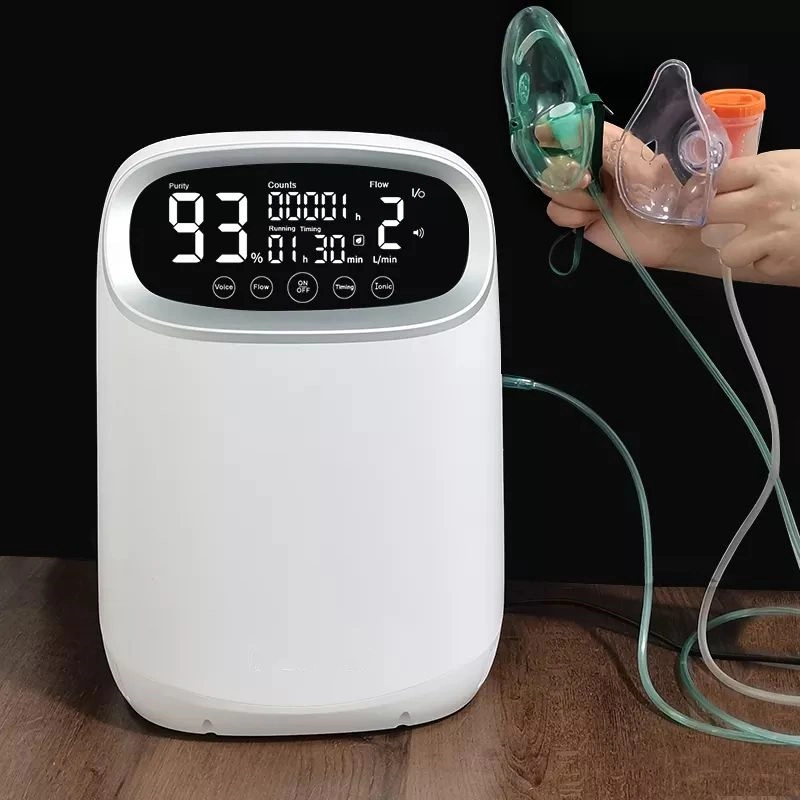 Household Medical Device Manufacture 2L 5L Adjustable Mini Portable Home Generator Oxygen Concentrator