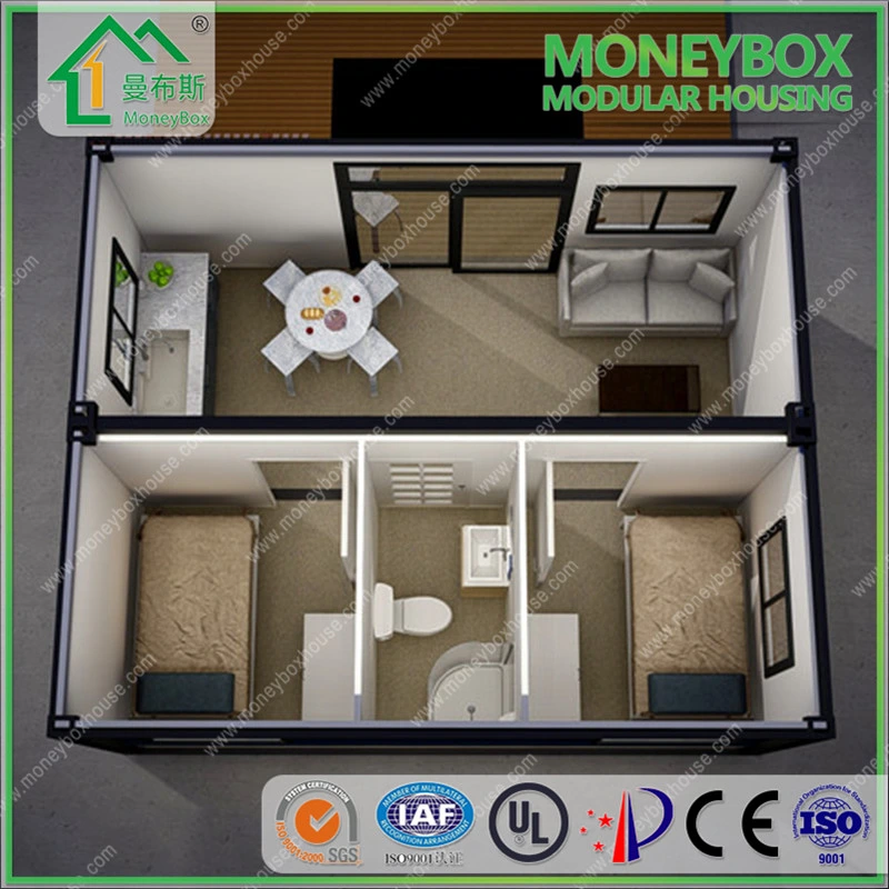 2024 20ft modular pequeño de lujo moderno Prefabricado portátil totalmente amueblado Transporte ligero Living Móvil Móvil Móvil Madera Prefabricados de acero Flat Pack Contenedor de la casa