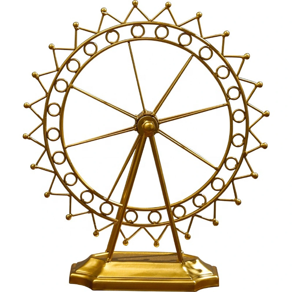 Home Decor Table Top Ornaments Metal Craft Ferris Wheel Decoration