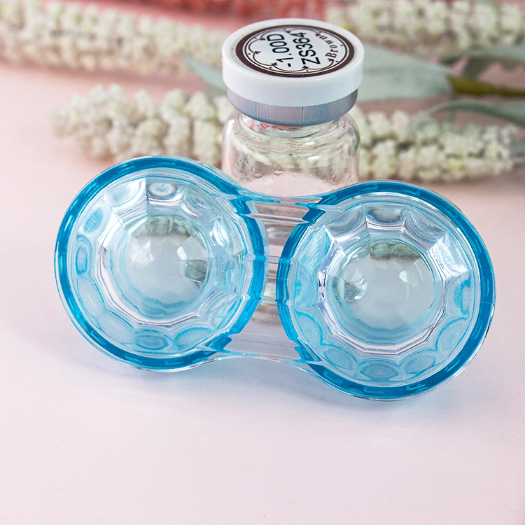 Eco-Friendly Lens Box Transparent Colourful Portable Custom Contact Lens Case