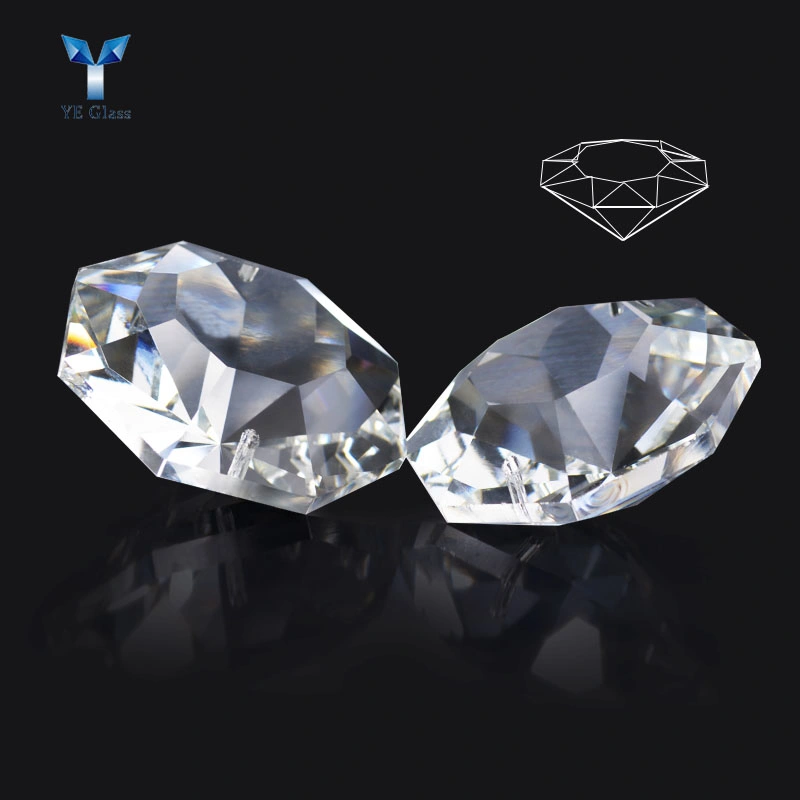 Diamond Shape Crystal Glass Pendant Crystal Bead for Chandelier Lampwork