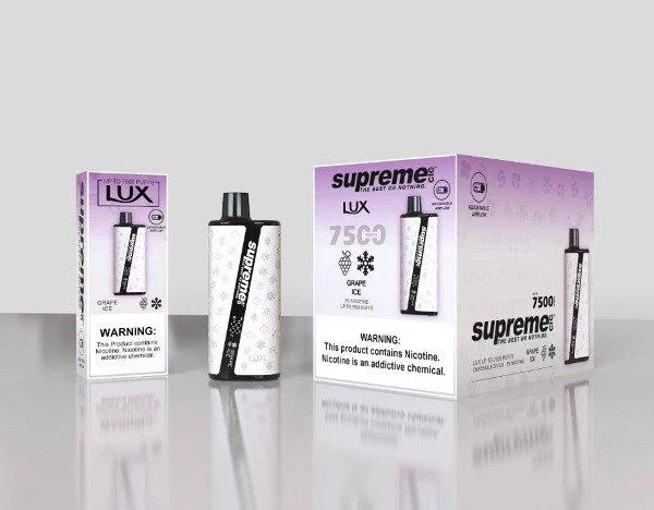 Original Supreme Cig Lux 7500 Epic+ 7000 Puffs Disposable/Chargeable Vape Pen Electronic Cigarette Fume Elf Vapor Wholesale/Supplier Hookah Pen Ecigar Fume Tornado 9000