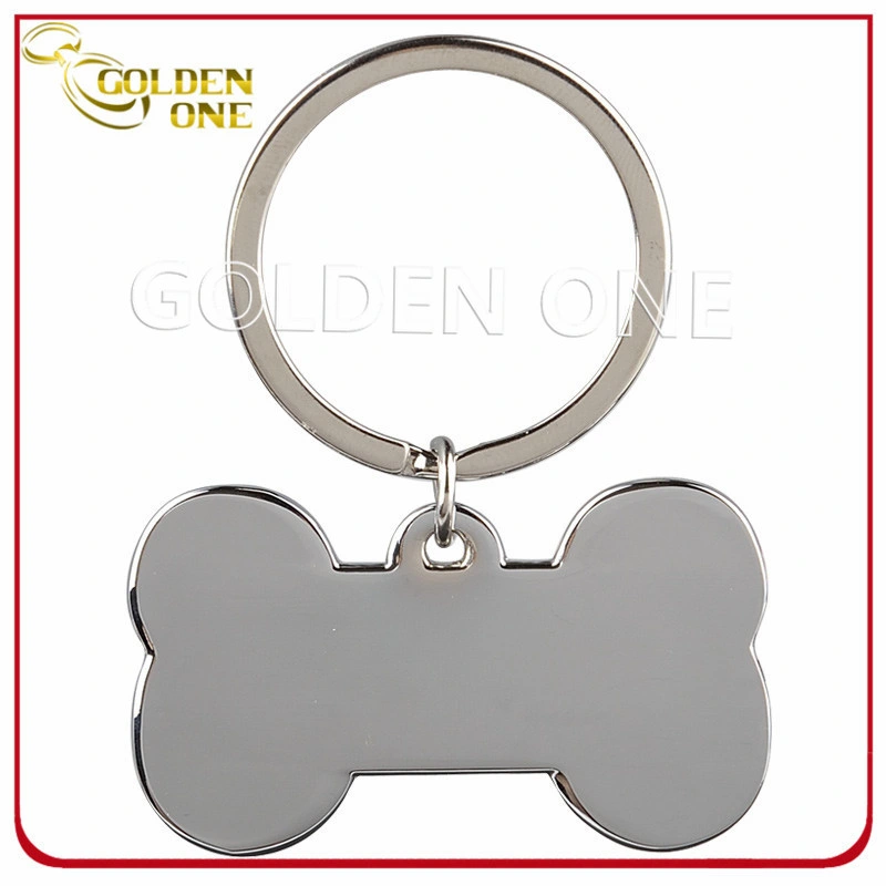 Personalised Dog Bone Shape Blank Metal Key Tag