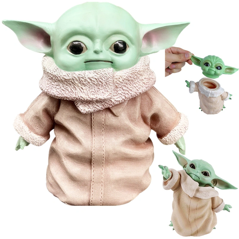 PVC Hand-Made Model Toy Baby Yoda Ornament