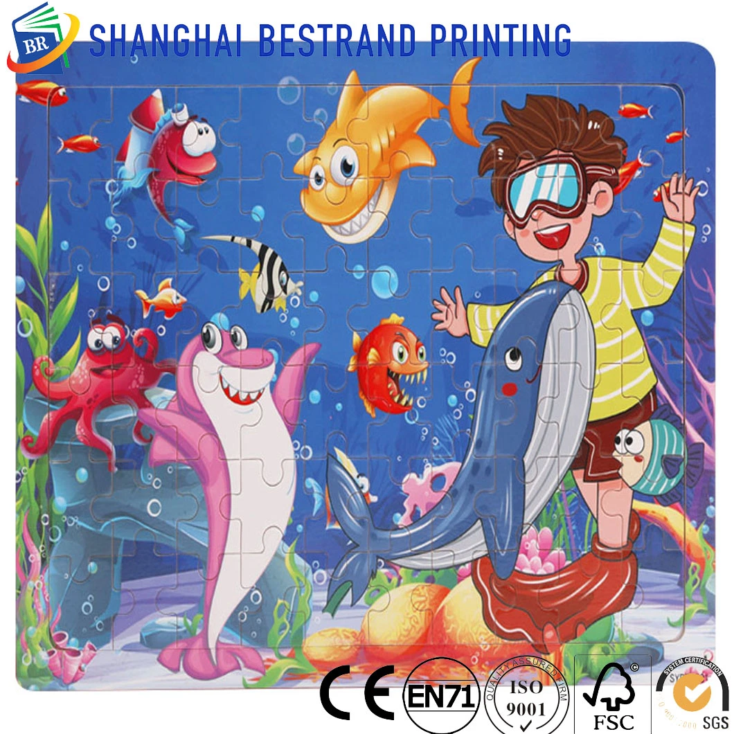 Wholesale/Supplier High quality/High cost performance  Puzzle Printing with Glossy Lamination