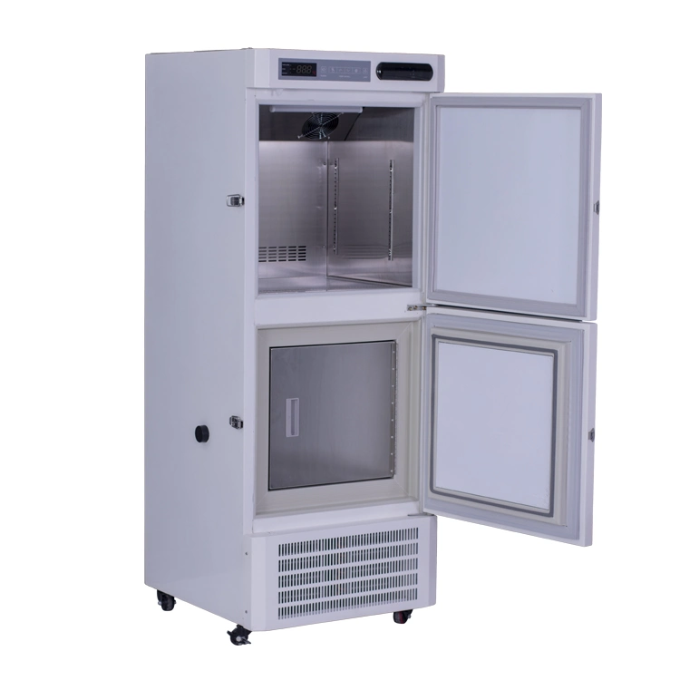 Réfrigérateur et congélateur combinés verticaux de -10~-25 degrés pour laboratoire/hôpital.