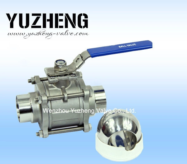 3PC Long Welding Ball Valve