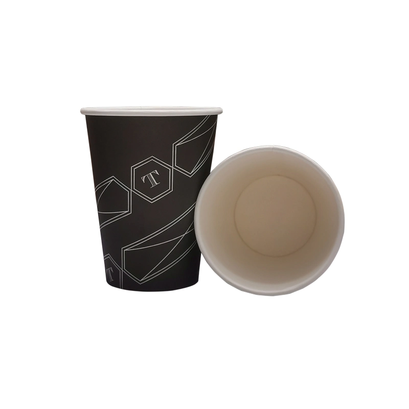 No Leak Disposable Paper Cup 12oz PE Coated Coffee Cup