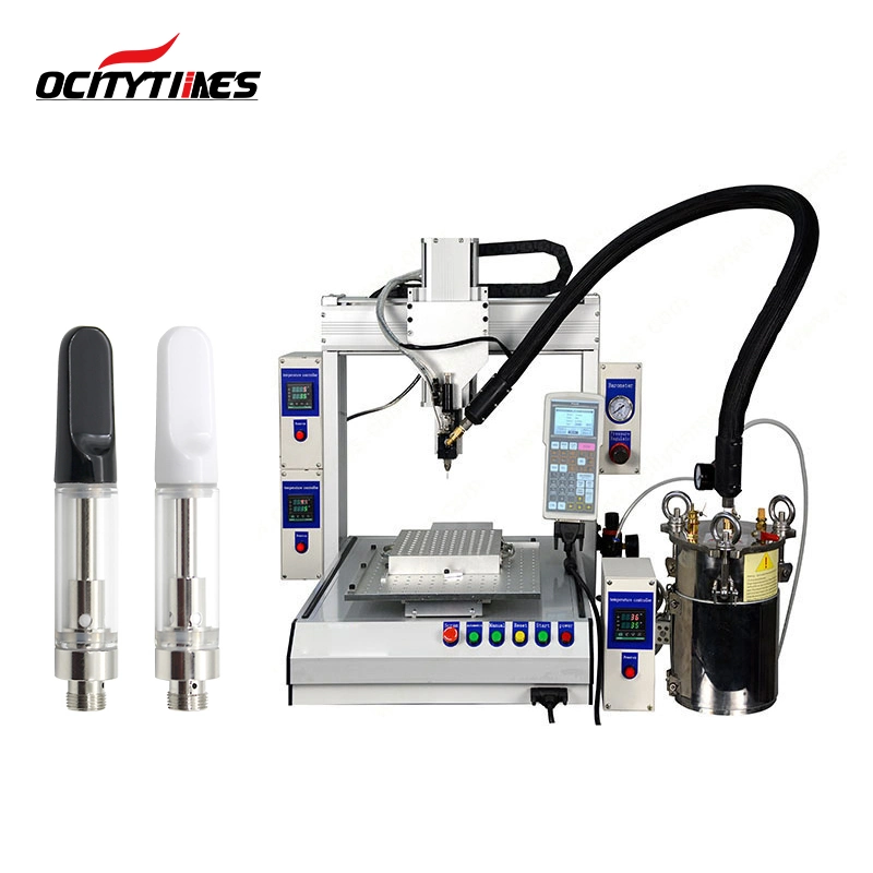 Best Filler 2022 Ocitytimes F1 Cartridge Disposable/Chargeable Vape Filling Machine with Custom Cart Trays