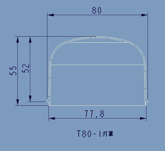 T Bulb LED Bulb Housing Parts for LED Light