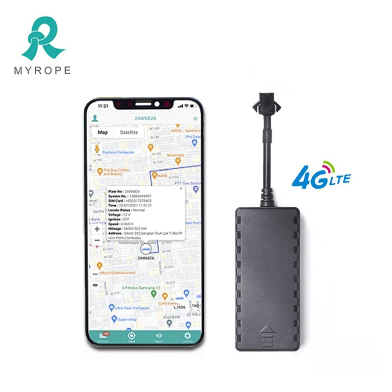 Rastreador GPS para veículos de motocicleta, carro miniatura por atacado com 4G LTE automotivo.