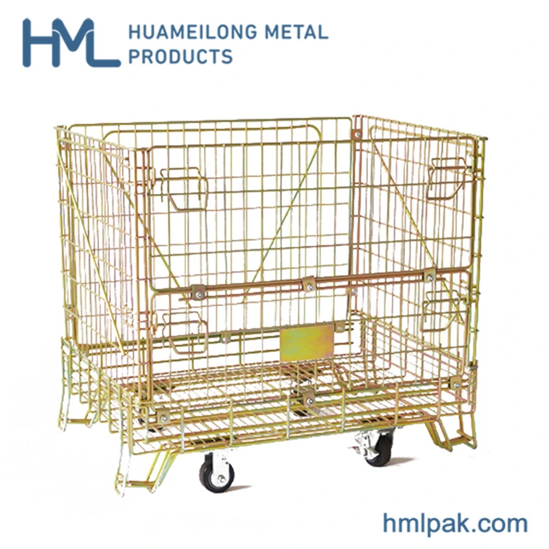 High quality/High cost performance  Stacking Forklift Wire Mesh Baskets for Wine Storage