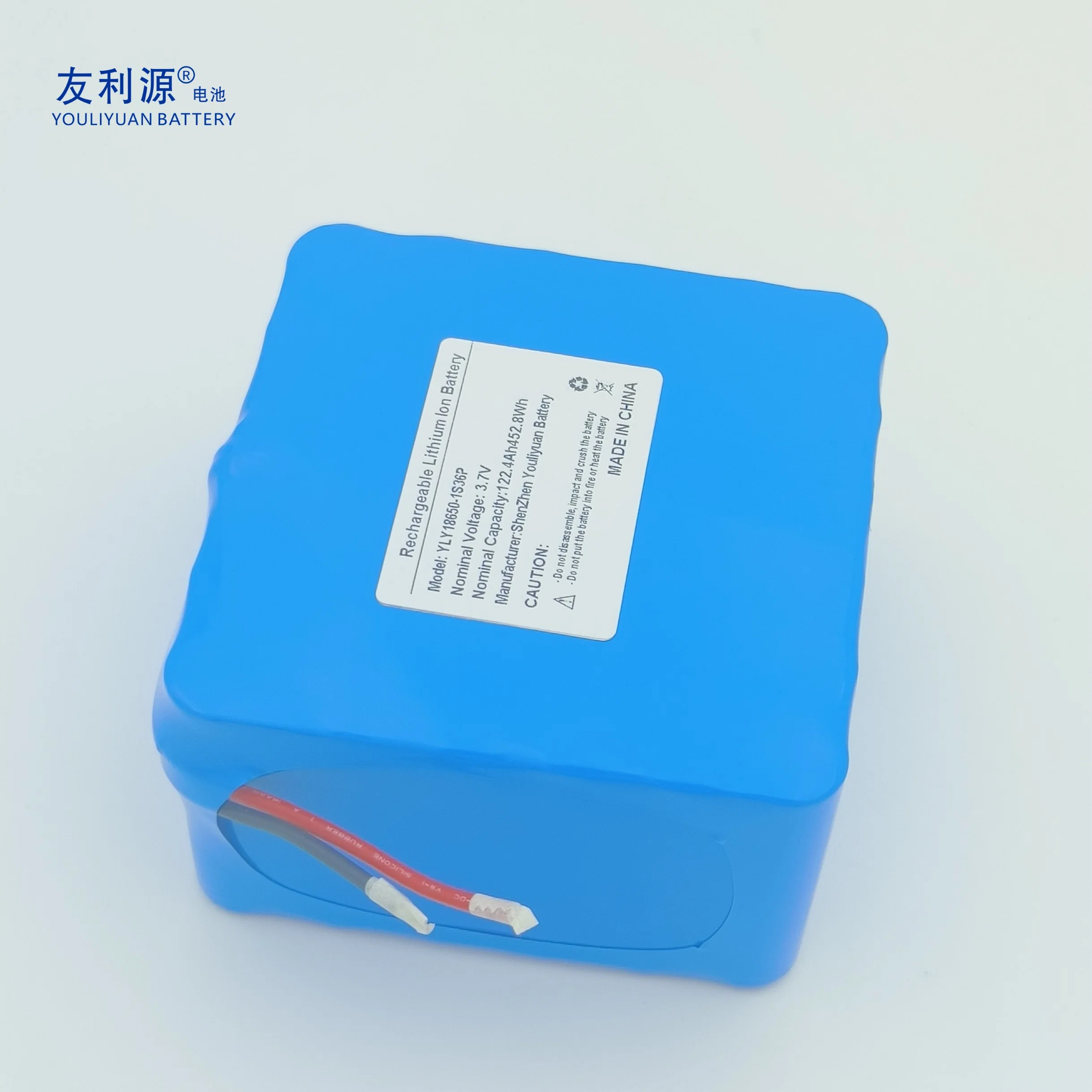 Certificat de fiches signalétiques de haute qualité 18650 122.4ah 3,7 V au lithium-ion rechargeable battery pack batterie panneau solaire de l'alimentation batterie pour caméra de vidéosurveillance