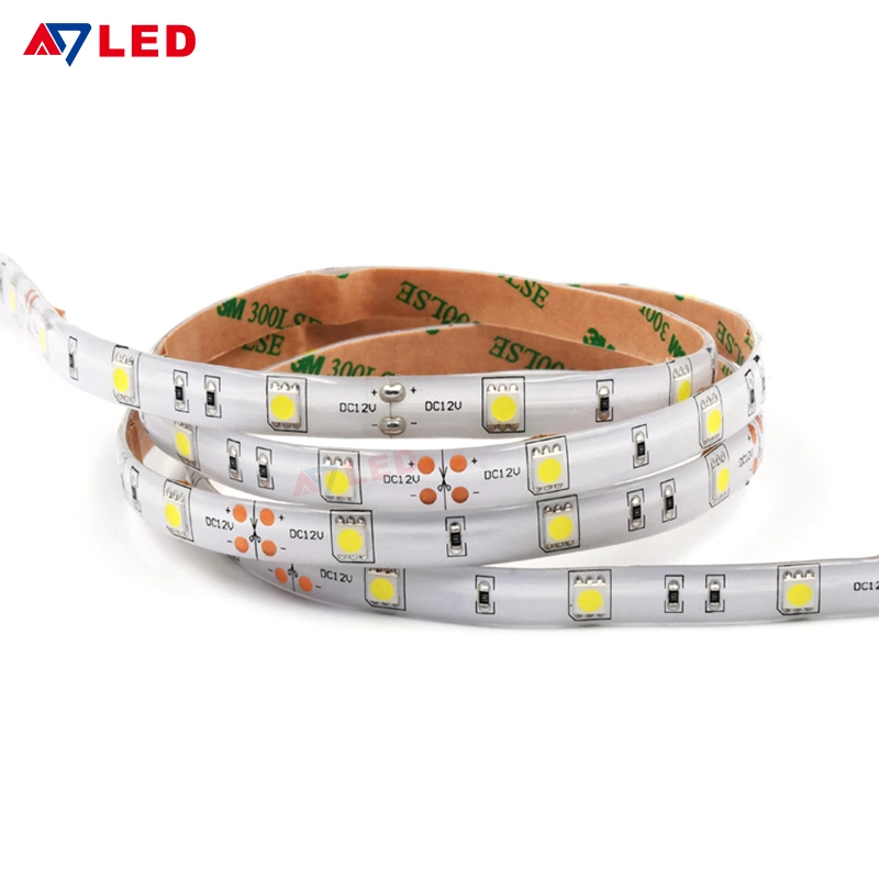 Indoor Decoration Long Life 5050 30LEDs Per Meter DC12V 7.2W/M IP20 Bright LED Strip Lighting