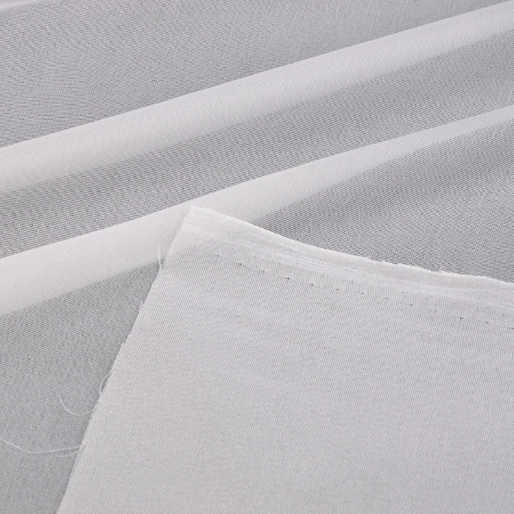 PA / PES Custom Color Plain Weave Polyester Klebstoff Interlining Für Bekleidung Fusible Interfacing Gewebte Interlining für Kleid Made in China