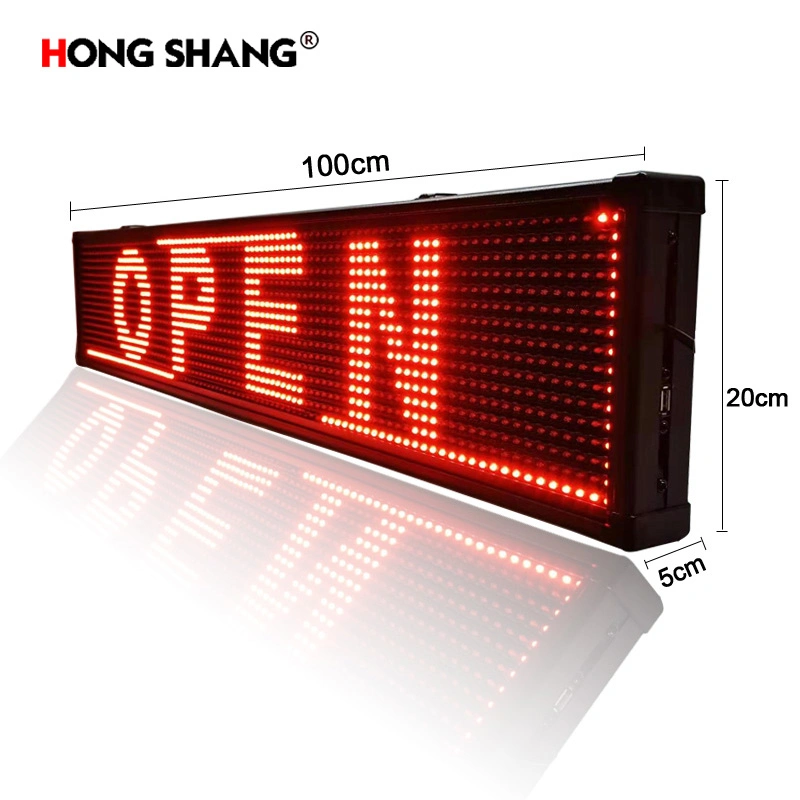 Indoor and Outdoor Module Shop Taxi Rolling Information Board LED Signboard Advertising Products