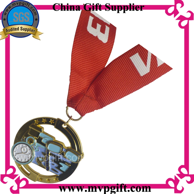 China Guangzhou OEM Custom Logo Metal Brass 3D Sports Running Race Military Souvenir Awards Gift Medal