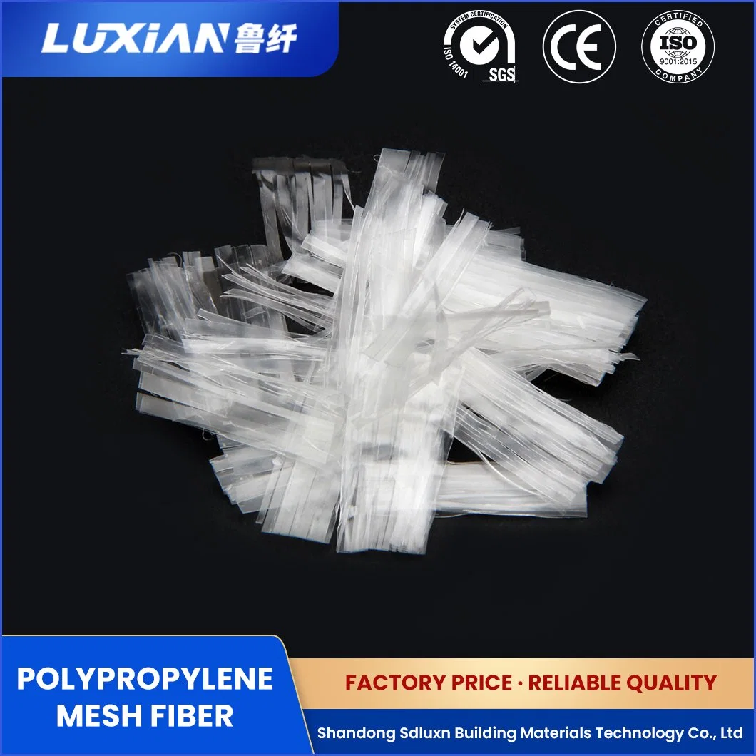 Sdluxn New Flame Retardant Polypropylene Fiber Lxbw Mesh Far Infrared Polypropylene Fiber China Polypropylene Fibrillated Mesh Fiber Factory