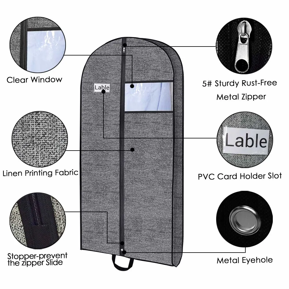 Костюм из нетканого материала чехол одеваются Dustproof Garment Bag with Металлическая дыра