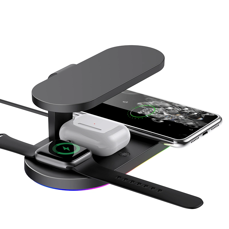 Chargeur sans fil UV avec sortie USB pour iPhone Samsung Huawei téléphone portable et montre iWatch