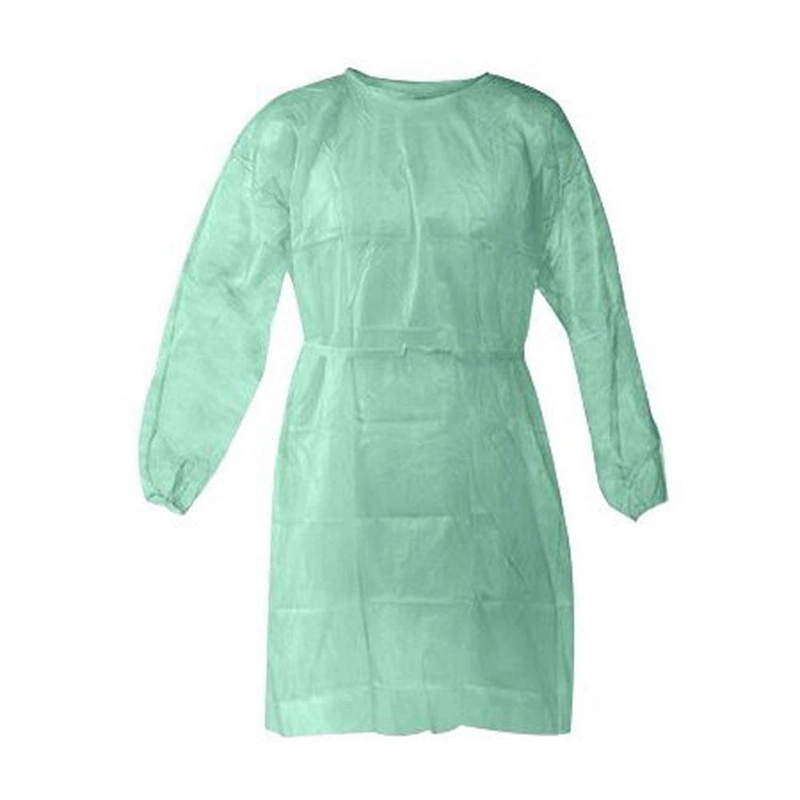 25GSM PP Coating Non Woven Fabric Blue Isolation Gown