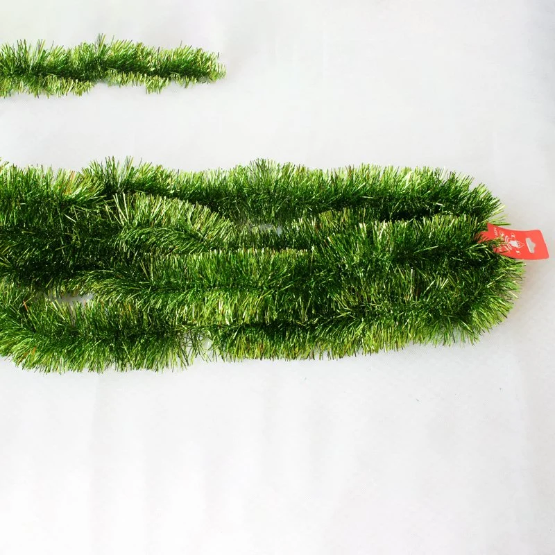 PVC verde ornamento de árbol de Navidad Decoración de Navidad guirnaldas guirnaldas