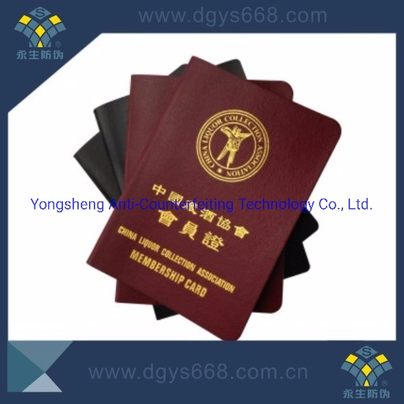 Custom UV Invisible Logo Printing Security Booklet Hologram / Certificate Passbook