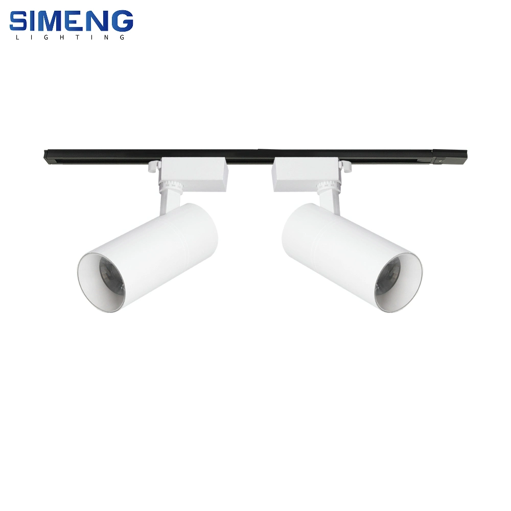 LED Track Light Housing for Clothing Store Adjustable Angle for Museum Showroom