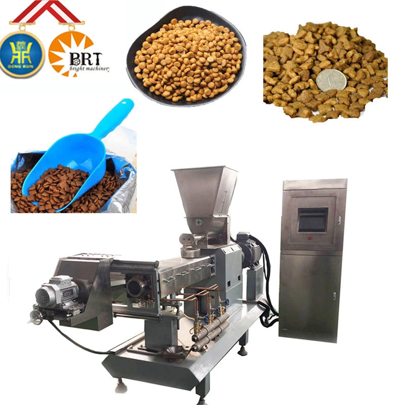 Dry Dog Food Making Extrusion Production Puffed Extruded Pet Pellet Extruder Processing Line