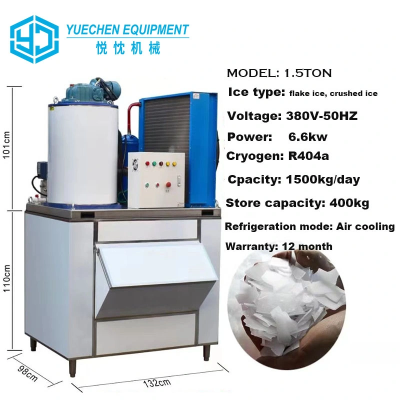 Equipamento automático para máquinas de gelo para máquinas de gelo de 1 tonelada/1,5 tonelada/2 toneladas/3 toneladas/5 toneladas para pré-instalação Refrigeração