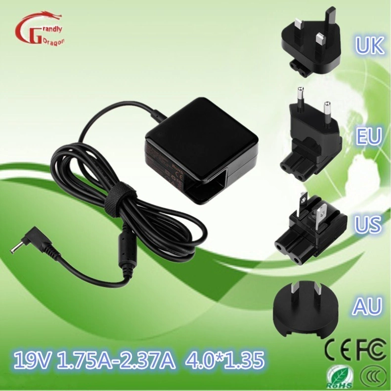 19V 2.37A 45W Cargador de batería portátil Square AC DC Adaptador de alimentación Fuente de alimentación para el Asus